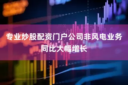 专业炒股配资门户公司非风电业务同比大幅增长